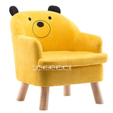 S203 Children Lazy Sofa Animal Cartoon Baby Sofa Detachable Kid Bean Bag Washable Reading Chair Children Furniture Wooden Frame