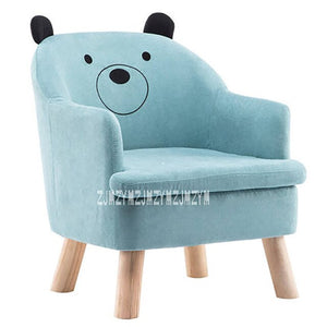 S203 Children Lazy Sofa Animal Cartoon Baby Sofa Detachable Kid Bean Bag Washable Reading Chair Children Furniture Wooden Frame