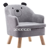 S203 Children Lazy Sofa Animal Cartoon Baby Sofa Detachable Kid Bean Bag Washable Reading Chair Children Furniture Wooden Frame