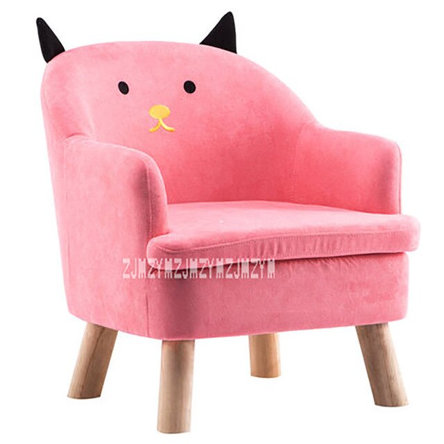 S203 Children Lazy Sofa Animal Cartoon Baby Sofa Detachable Kid Bean Bag Washable Reading Chair Children Furniture Wooden Frame