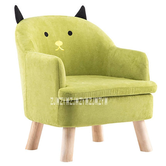 S203 Children Lazy Sofa Animal Cartoon Baby Sofa Detachable Kid Bean Bag Washable Reading Chair Children Furniture Wooden Frame