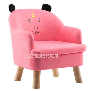 S203 Children Lazy Sofa Animal Cartoon Baby Sofa Detachable Kid Bean Bag Washable Reading Chair Children Furniture Wooden Frame