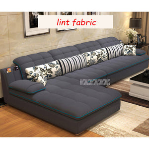 Living Room Sofa Combination Home Furniture Sofa Set L-Shape Sectional Couch Recliner Couch Frame B042 Modern Simple