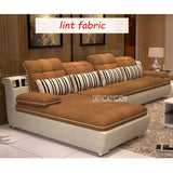 Living Room Sofa Combination Home Furniture Sofa Set L-Shape Sectional Couch Recliner Couch Frame B042 Modern Simple