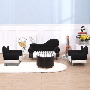 Single Person Cartoon Group Close Small Kids Sofa Chair One Seat Bean Bag Zitzak Baby Furniture Children Bedroom