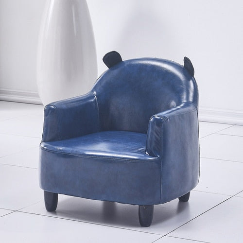 Leather Cute sofa single kid's chair reading Mini cartoon furniture chair for kids Christmas Gift sofa para baby furniture