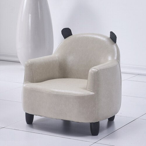 Leather Cute sofa single kid's chair reading Mini cartoon furniture chair for kids Christmas Gift sofa para baby furniture