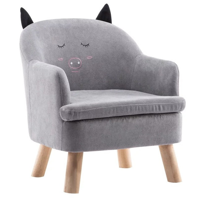 Nordic Baby furniture lovery small sofa for kids boy and girl bedroom cute lazy cartoon sofa chair removable washing cover