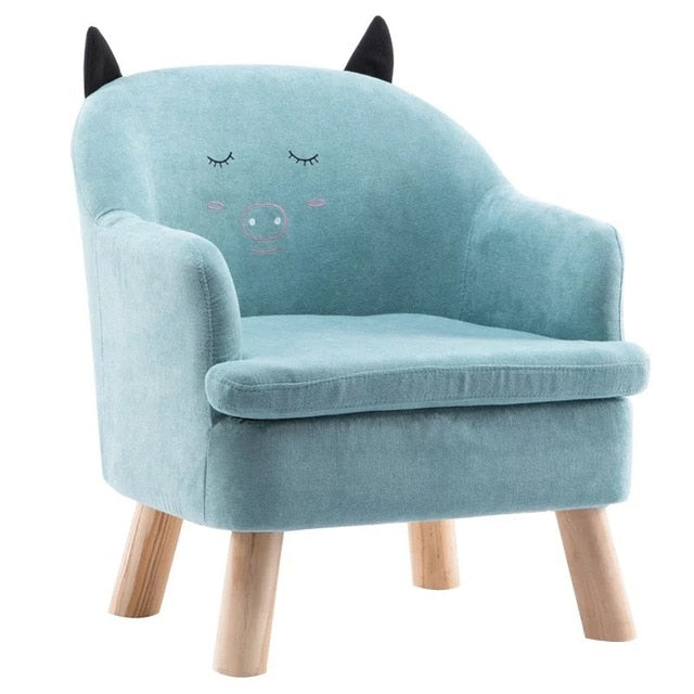 Nordic Baby furniture lovery small sofa for kids boy and girl bedroom cute lazy cartoon sofa chair removable washing cover