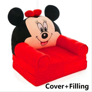 Cartoon Baby Kids Sofa Seat Child Chair Toddler Children Folding Cover with Filling Material Folding Mini Sofas Home Furnitures