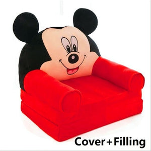 Cartoon Baby Kids Sofa Seat Child Chair Toddler Children Folding Cover with Filling Material Folding Mini Sofas Home Furnitures