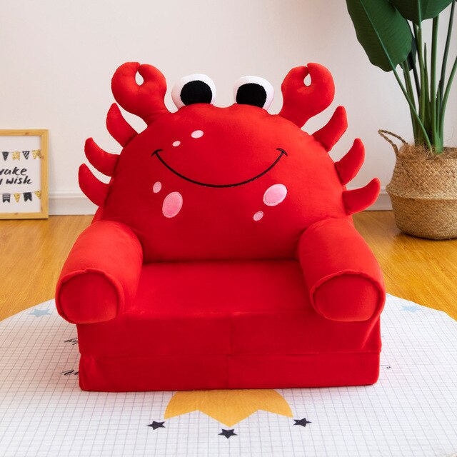 Cartoon sofa removable and washable seat kids chair children's day gift plush toys kids sofa chair for kids baby furniture