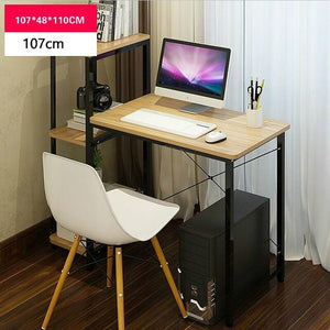 Multifunction simple desktop home computer desk with bookcase office desk children writing learning desk