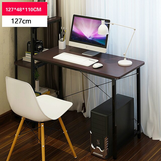 Multifunction simple desktop home computer desk with bookcase office desk children writing learning desk