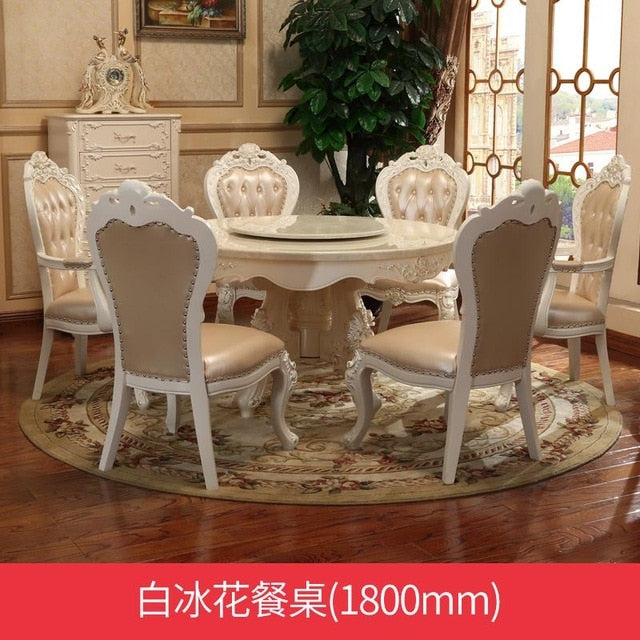 Classic Royal Solid Wood Hand Carved tables Dining room furniture dinning tables